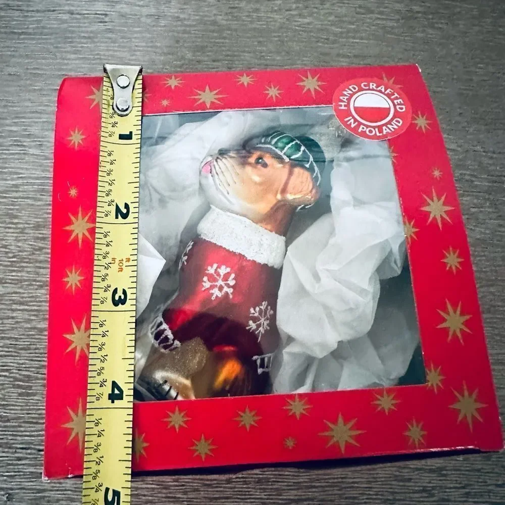 Boxer Dog Polish Handmade Christmas Holiday Ornament